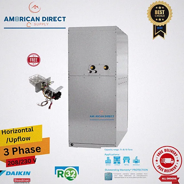 10 Ton Daikin Commercial Air handler Multi-position R32 230v