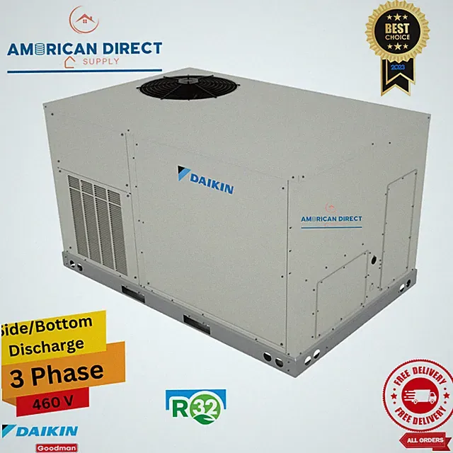 5 Ton Daikin Heat Pump Package Unit R32 460/3 Commercial Air Conditioner
