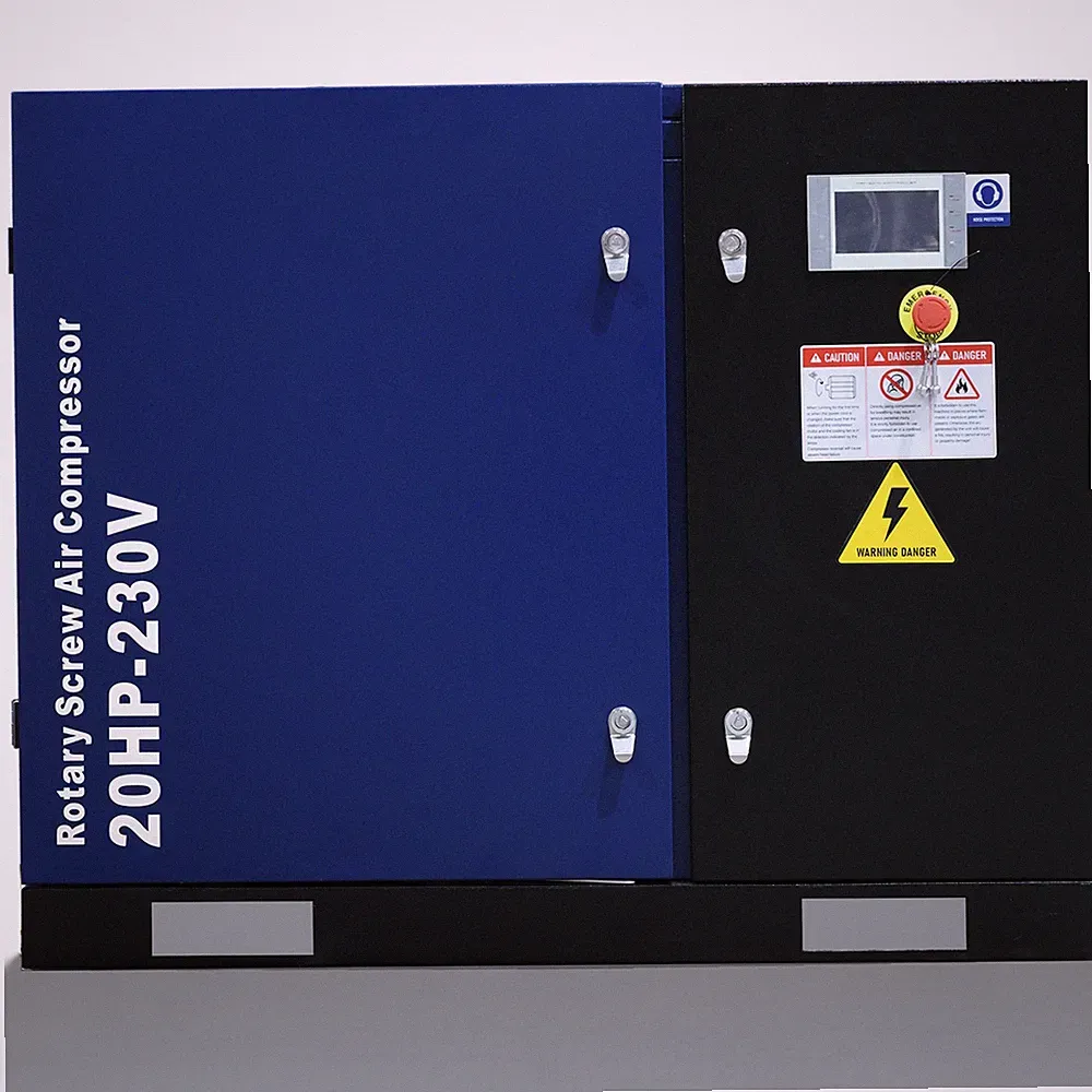 74CFM Rotary Screw Air Compressor - 125 PSI, 20 HP, 230V Commercial Use