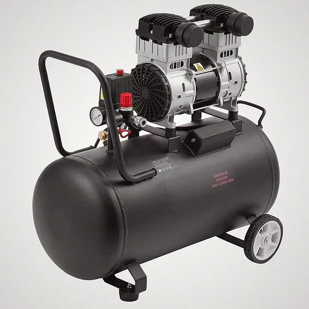 Air Compressor, 15 Gal. Steel Tank, 2HP 5.3 CFM@90 PSI Oil Free Air Compressor &