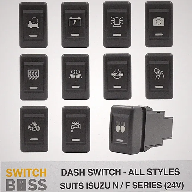 Push Switch ALL STYLES to suit ISUZU TRUCK N Series F Series 24v NPR NPS LED