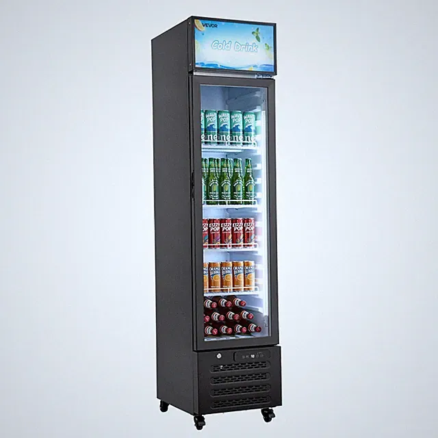 VEVOR Commercial Merchandiser Refrigerator 7.5 Cu.Ft Upright Beverage Cooler